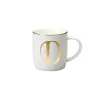 New Bitossi Home Mug Lettera D 8,6 O 9,2H Cm Decalcomania Oro