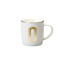 Outlet Bitossi Home Mug Lettera O 8,6 O 9,2H Cm Decalcomania Oro