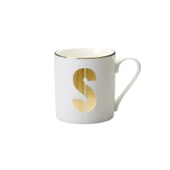 Sale Bitossi Home Mug Lettera S H 9,3 O 8,6 Cm Decalcomania Oro