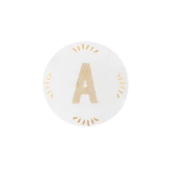 Clearance Bitossi Home Piattino Lettera A Decalcomania Oro