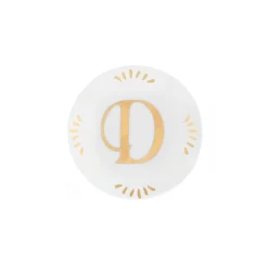 Hot Bitossi Home Piattino Lettera D Decalcomania Oro