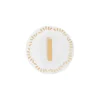 Hot Bitossi Home Piattino Lettera I Decalcomania Oro
