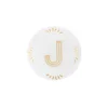 Discount Bitossi Home Piattino Lettera J Decalcomania Oro