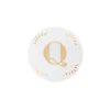 New Bitossi Home Piattino Lettera Q Decalcomania Oro