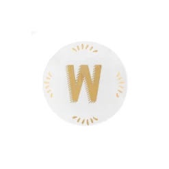 Online Bitossi Home Piattino Lettera W Decalcomania Oro