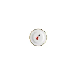 New Bitossi Home Piattino Micro Cuore Decalcomania