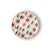 Outlet Bitossi Home Piatto Dessert Quadri Decalcomania Oro
