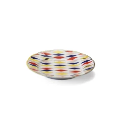 Outlet Bitossi Home Piatto Dessert Quadri Decalcomania Oro