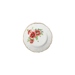 Bitossi Home Piatto Piano Fiore Francese Decalcomania