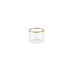 Bitossi Home Set 6 Bicchieri Vino Bordo Oro