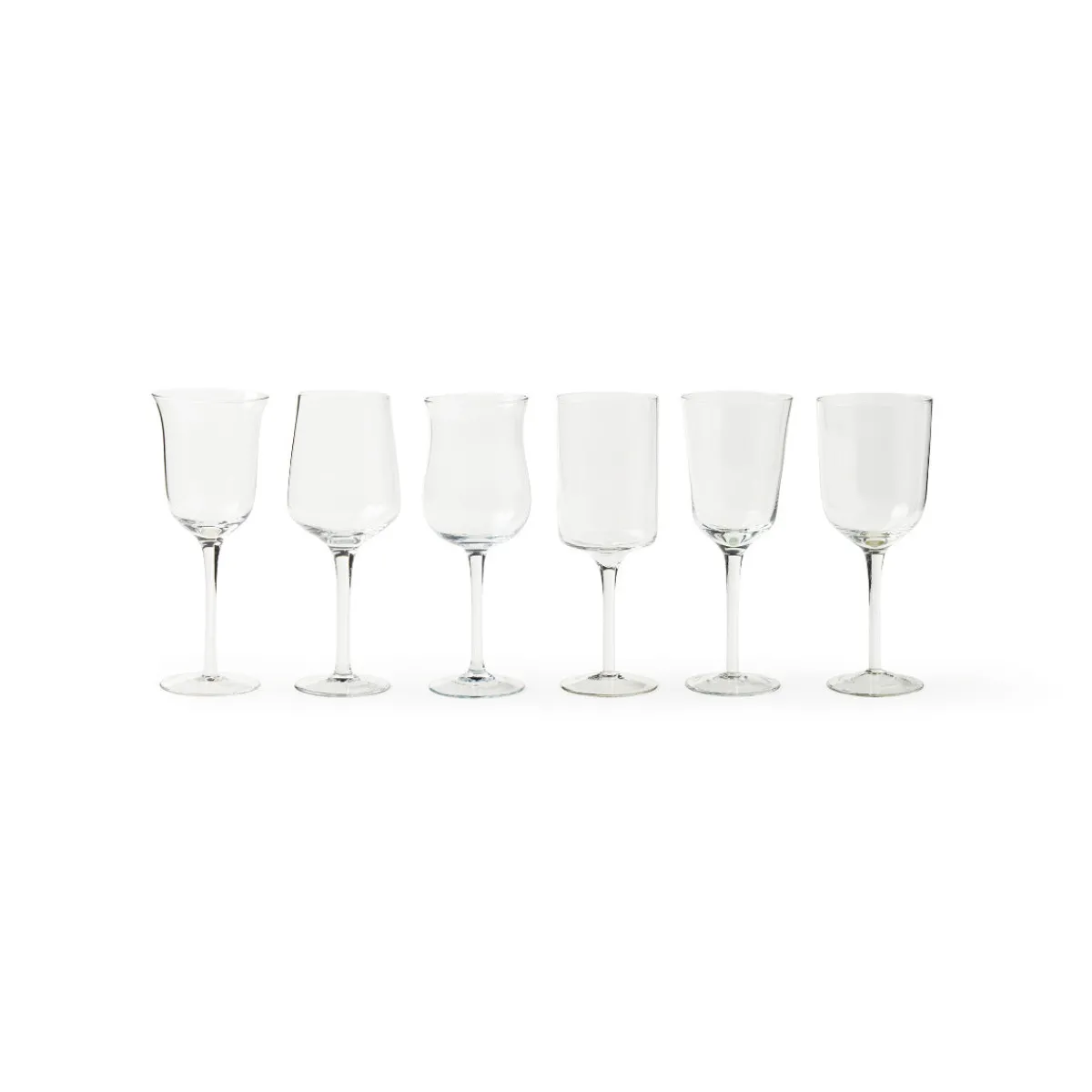 Sale Bitossi Home Set 6 Calici Forme Assortite Trasparente