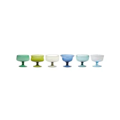 Online Bitossi Home Set 6 Coppette Forme Assortite Nuances Blu/Verde