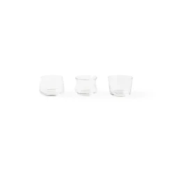 Clearance Bitossi Home Set 3 Tea-Light Forme Assortite Trasparente