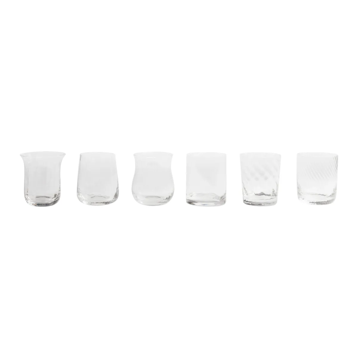 New Bitossi Home Set 6 Tumbler - Texture Trasparente